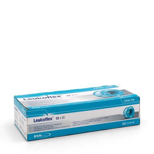Leukoflex Fixierpflaster, 2,5 cm x 5 m, 12 Stück