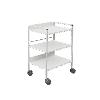 VARIOCAR Regalwagen BxHxT: 60x83x45cm, 3 Ablageplatten weiß