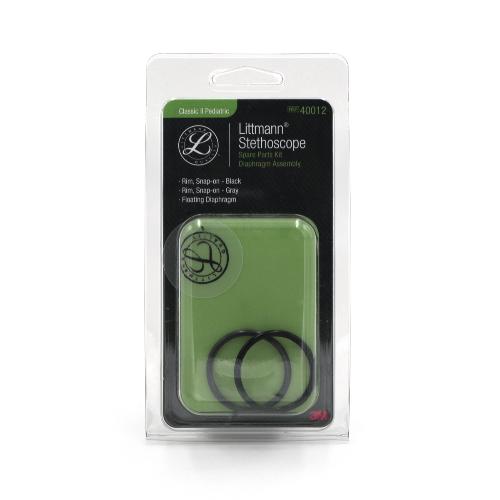 Littmann Classic II Stethoskop, Ersatzteilmembran-Set, für Kinder, schwarz/grau, 1 Set