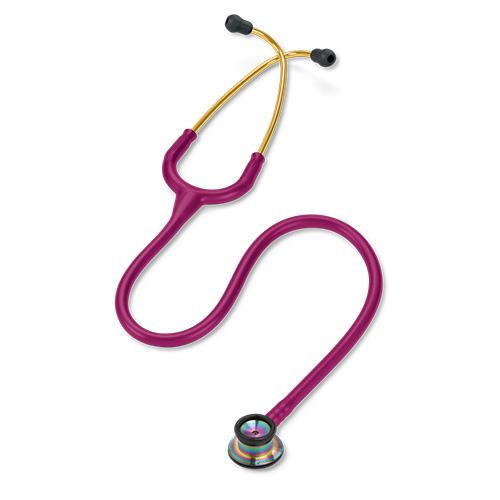 Littmann Classic II Stethoskop, für Säuglinge, himbeerrot, Regenbogen-Edition, 1 Stück