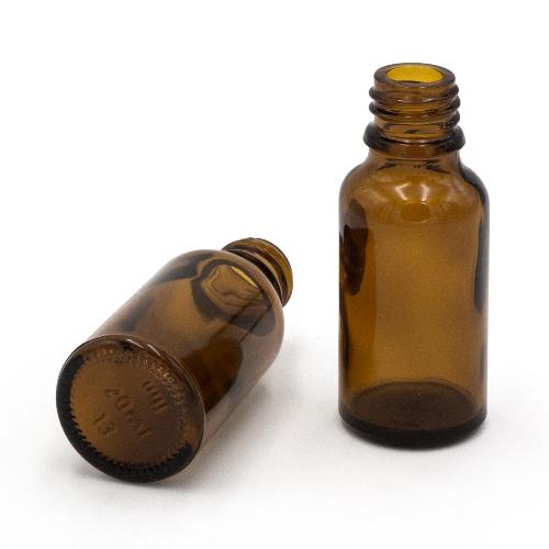 Glasflasche braun 20ml, 10Stk