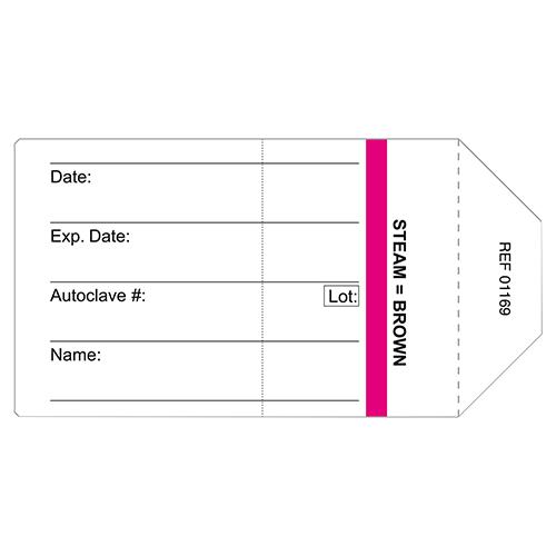 Containerschild für Wagner-Container, mit Dampfindikator, 40 x 59 x 15 mm, Packung 1000 Stück