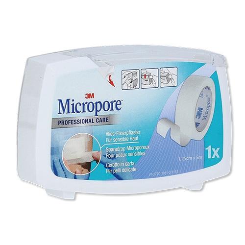 Micropore 1,25cmx5m weiß Abrolle