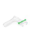 Vaginalspekulum mit Zentralverschluss, Einmalinstrument aus Kunststoff, steril, grün, Gr. L, groß, Ø 30 mm, 100 Stück