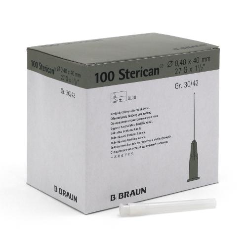 Sterican® Kanüle G27x1½ 0,4x40mm grau 100Stk
