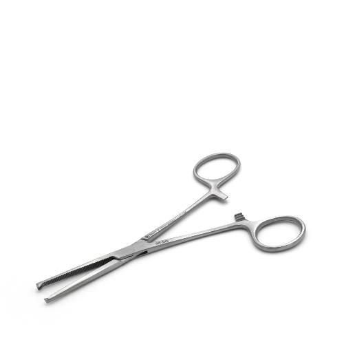 Arterienklemme Kocher gezahnt, gerade, Blue Line, 16 cm