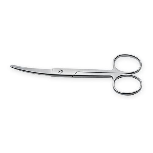 Chir.Schere Standard, spitz/stumpf gebogen, Blue Line, 11,5 cm