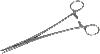 Fasszange, Einmalinstrument aus Metall, steril, gerade, Länge: 20 cm, 1 Stück