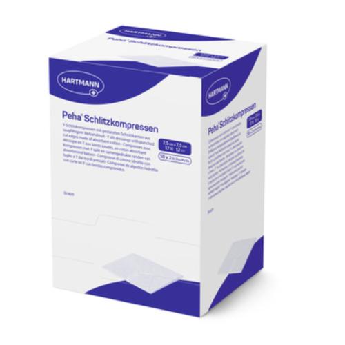 Peha - Schlitzkompresse 7,5 x 7,5 cm 50x2St.
