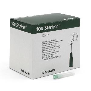 Sterican Mix, 0,80 x 22 mm, grün, stumpf, 21G, 100 Stück
