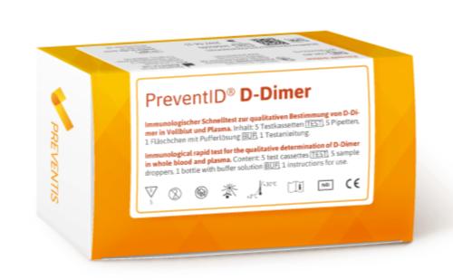 PreventID® D-Dimer, Schnelltest, Packung 10 Stück