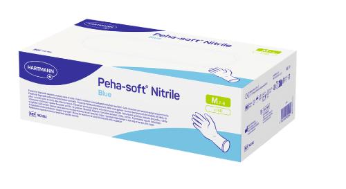 Peha-soft nitrile blue, Nitrilhandschuhe, puderfrei, blau, Gr. M, 150 Stück