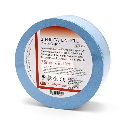 DE Sterilisationsfolie 75mm, Rolle, 200m