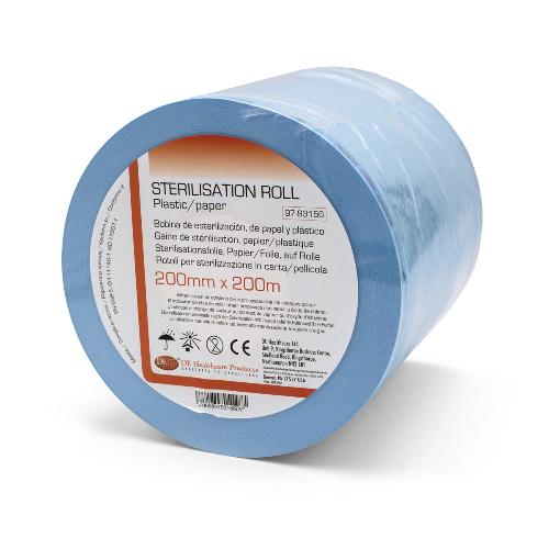 DE Sterilisationsschlauch 200mm, Rolle, 200m