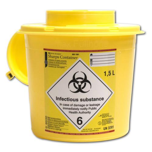 HS Kanülensammler rund, 1,5 Liter