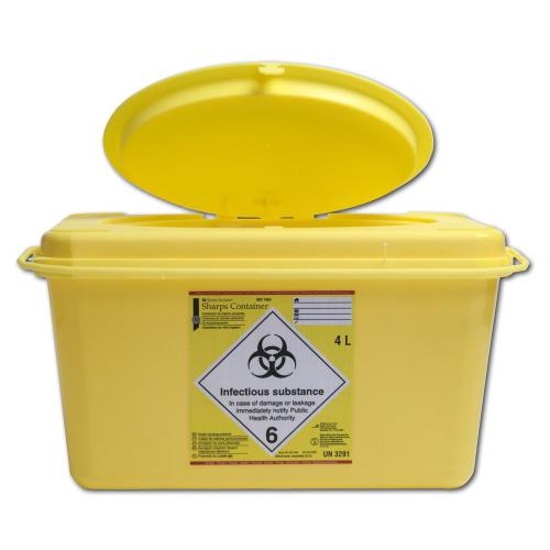 HS Kanülensammler rechteckig, 4 Liter