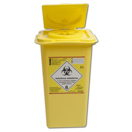 HS Kanülensammler rechteckig, 3 Liter